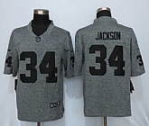 Nike Limited Oakland Raiders #34 Jackson Gray Men's Stitched Gridiron Gray Jersey,baseball caps,new era cap wholesale,wholesale hats